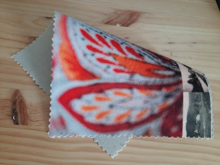 Velours polyester imprimé par Up'Textile
