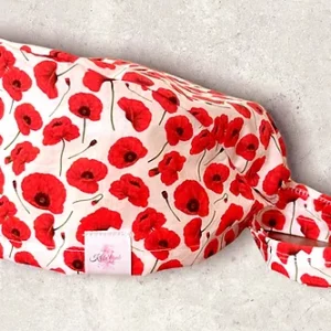 Calot Katakipik imprimé coquelicots, tissu imprimé par Up'Textile