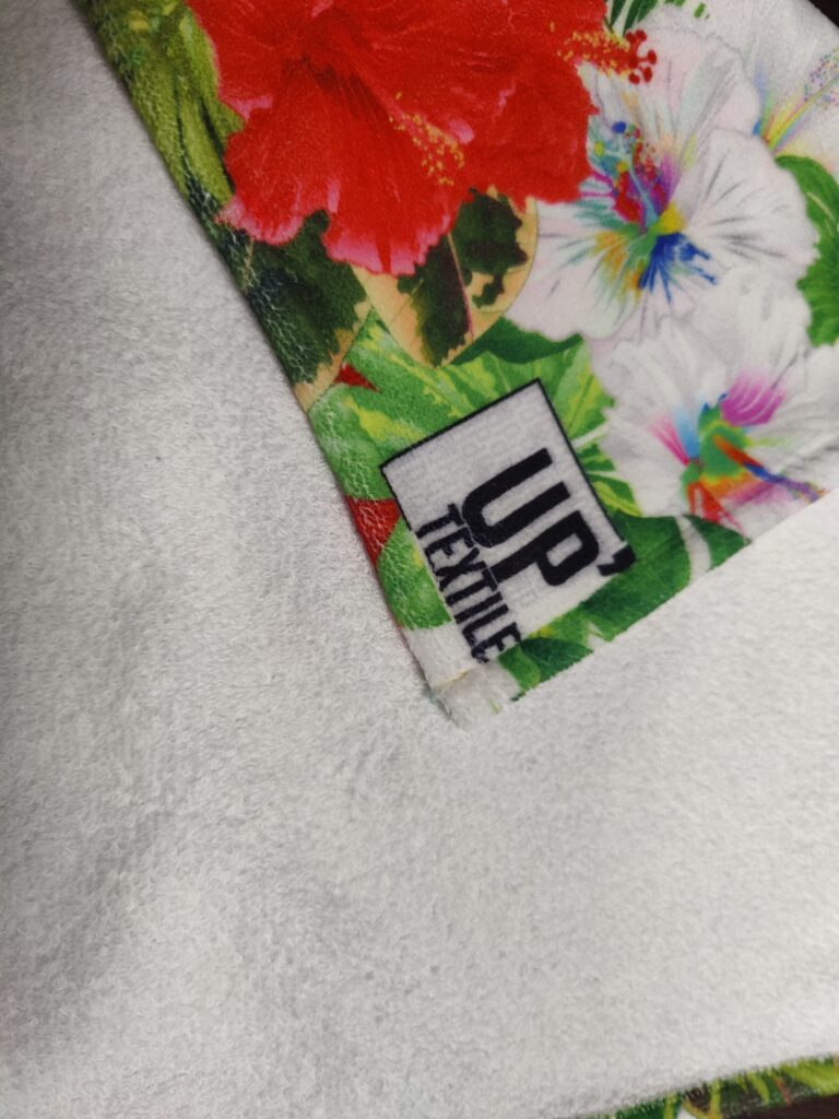 Tissu serviette de plage, face coton, imprimé par Up'Textile