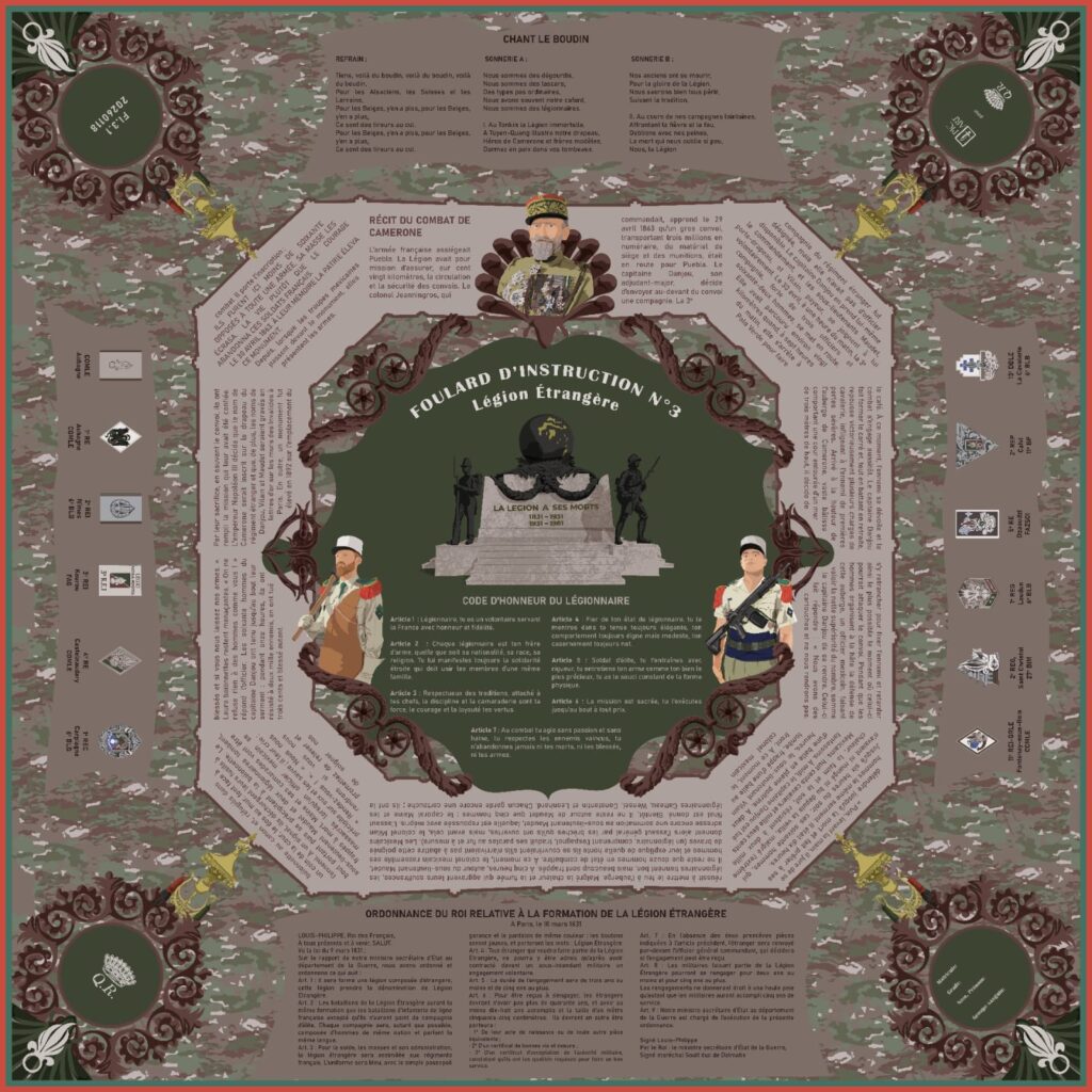 Foulard d'instruction armée