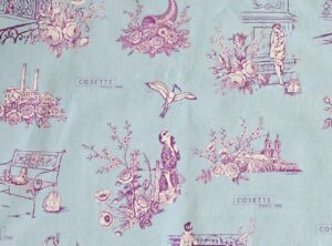 Toile Paris-PAM de Cosette Paris, motifs inspirés de Victor Hugo et de Pont-à-Mousson, imprimée par Up'Textile